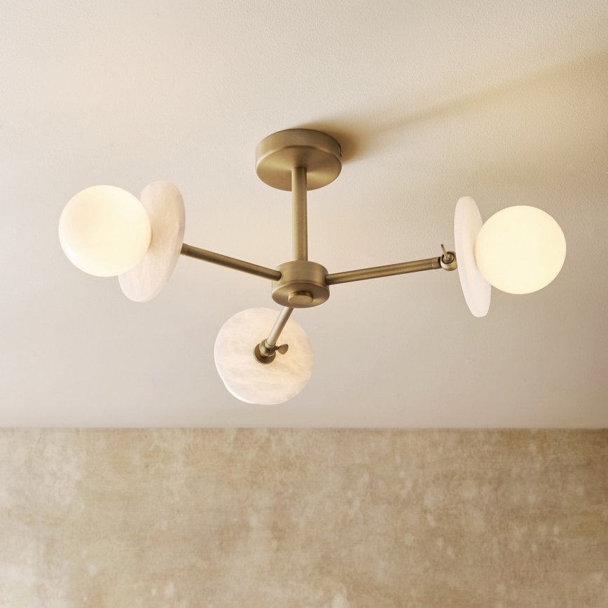 Endon 120036 - Stropni lestenec na drogu CERCHIO 3xG9/5W/230V medenina