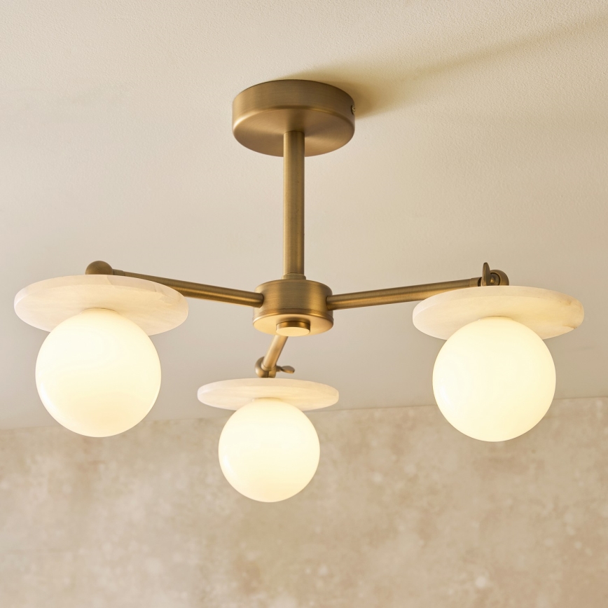 Endon 120036 - Stropni lestenec na drogu CERCHIO 3xG9/5W/230V medenina