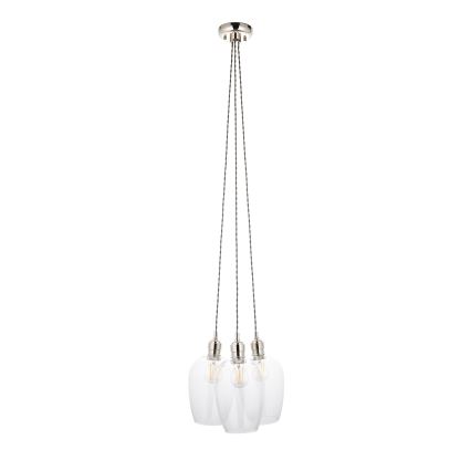 Endon 120644 - Lestenec na vrvici 3xE27/10W/230V sijajni krom