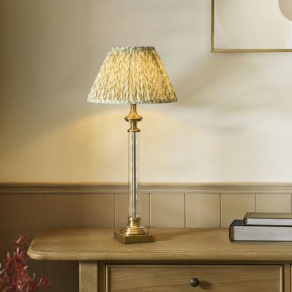 Endon 122515 - Namizna svetilka AVEBURY 1xE27/10W/230V mesing/zelena