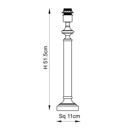Endon 122515 - Namizna svetilka AVEBURY 1xE27/10W/230V mesing/zelena