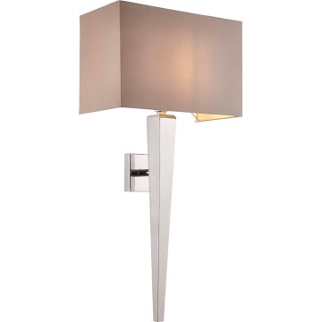 Endon 56706 - Stensko svetilo MORETO 1xE14/7W/230V sijajni krom/siva