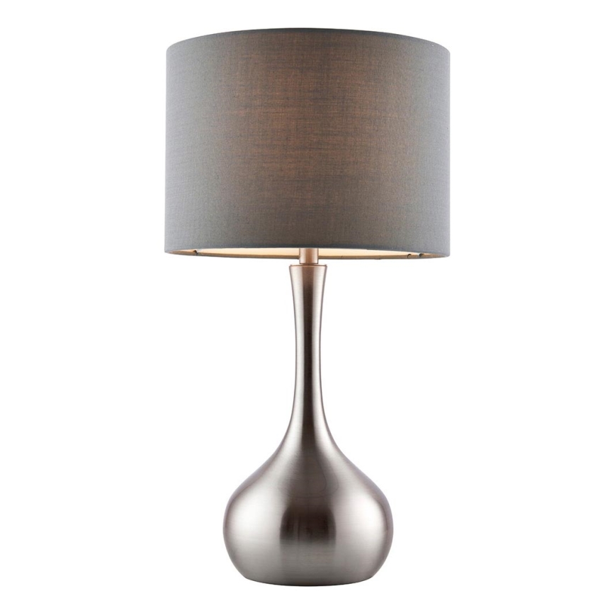 Endon 61192 - Nastavljiva namizna svetilka PICCADILLY 1xE14/40W/230V mat krom/siva