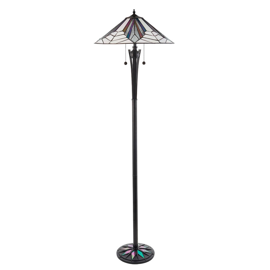 Endon 63934 - Elegantna talna svetilka Tiffany ASTORIA, 2xE27/60W/230V, premer 48 cm
