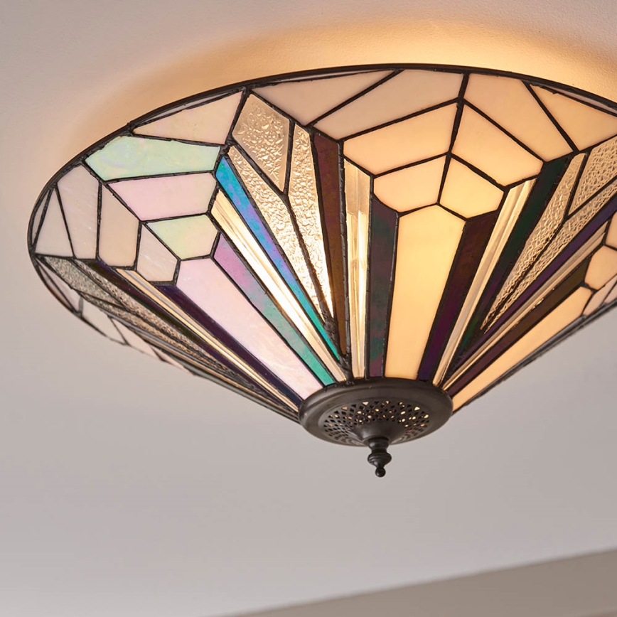 Endon 63935 - Stropna svetilka ASTORIA 2xE27/60W/230V pr. 48 cm