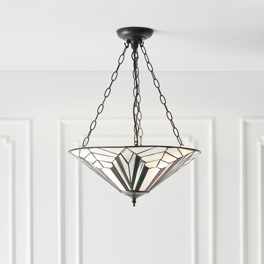 Endon 63936 - Lestenec na verigi ASTORIA 3xE27/60W/230V pr. 48 cm