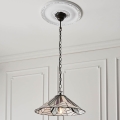 Endon 63938 - Lestenec na verigi Tiffany ASTORIA 1xE27/60W/230V premer 48 cm