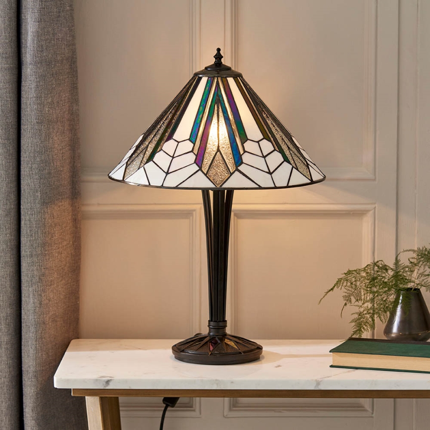 Endon 63939 - Namizna svetilka ASTORIA 2xE27/60W/230V, premer 40 cm