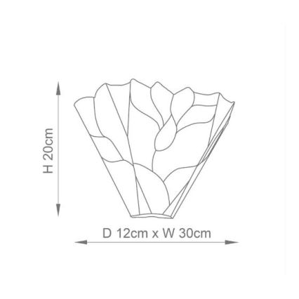 Endon 63964 - Stensko svetilo Tiffany BOTANICA 1xE14/40W/230V