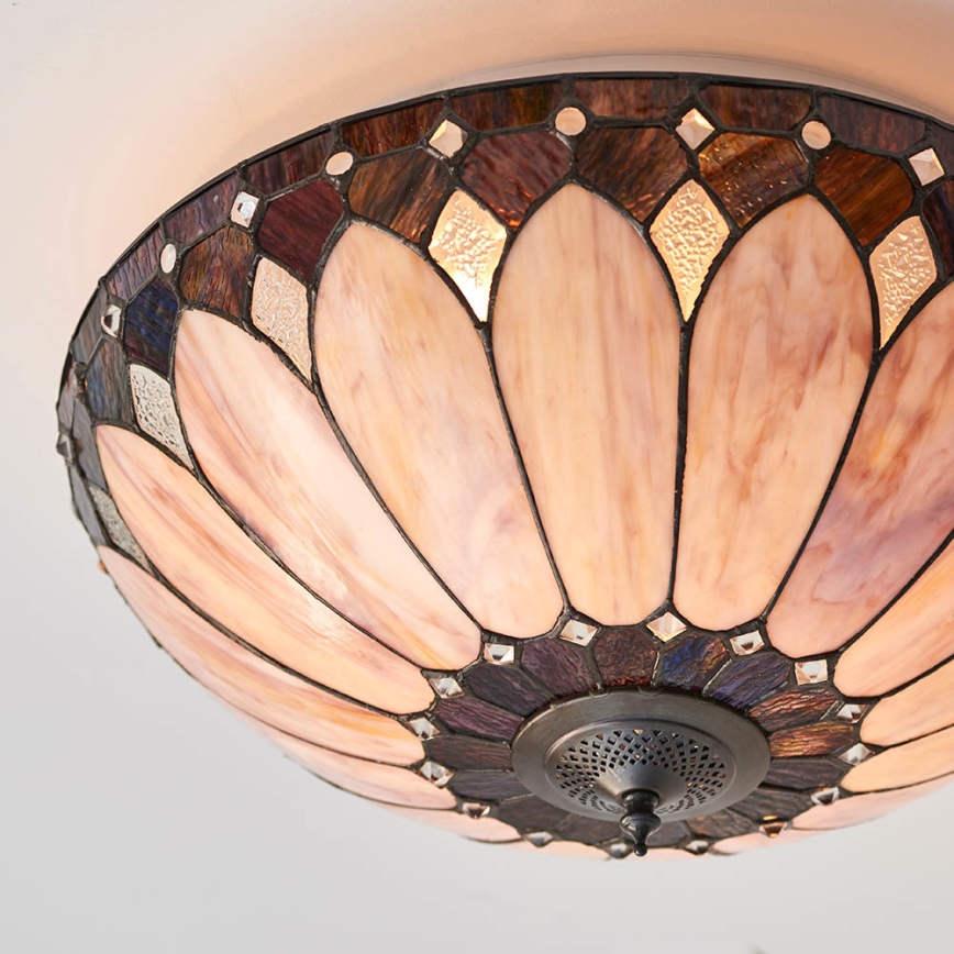 Endon 63973 - Stropna svetilka BROOKLYN 2xE14/60W/230V pr. 50 cm