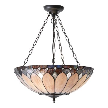 Endon 63976 - Lestenec na verigi BROOKLYN 3xE27/60W/230V, premer 50 cm