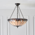 Endon 63976 - Lestenec na verigi Tiffany BROOKLYN 3xE27/60W/230V premer 50 cm