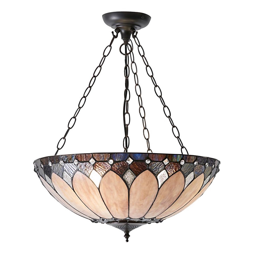 Endon 63976 - Lustr na řetězu BROOKLYN 3xE27/60W/230V pr. 50 cm