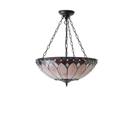 Endon 63976 - Lustr na řetězu BROOKLYN 3xE27/60W/230V pr. 50 cm
