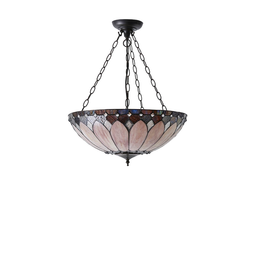 Endon 63976 - Lustr na řetězu BROOKLYN 3xE27/60W/230V pr. 50 cm
