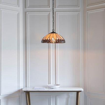 Endon 63977 - Lestenec na verigi BROOKLYN 1xE27/60W/230V pr. 40 cm