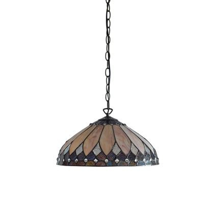 Endon 63977 - Lestenec na verigi BROOKLYN 1xE27/60W/230V pr. 40 cm