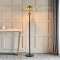 Endon 64041 - Stoječa svetilka Tiffany DARK STAR 2xE27/60W/230V, premer 49 cm