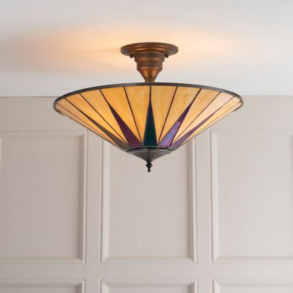 Endon 64043 - Nadgradni lestenec DARK STAR 3xE27/60W/230V pr. 49 cm