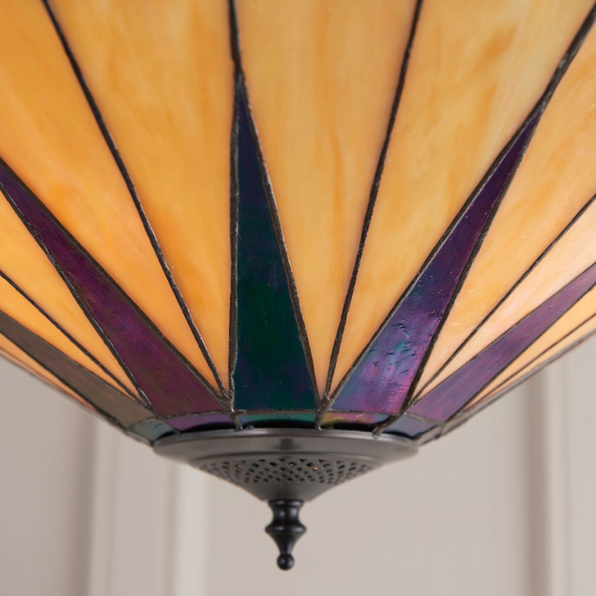 Endon 64043 - Nadgradni lestenec DARK STAR 3xE27/60W/230V pr. 49 cm