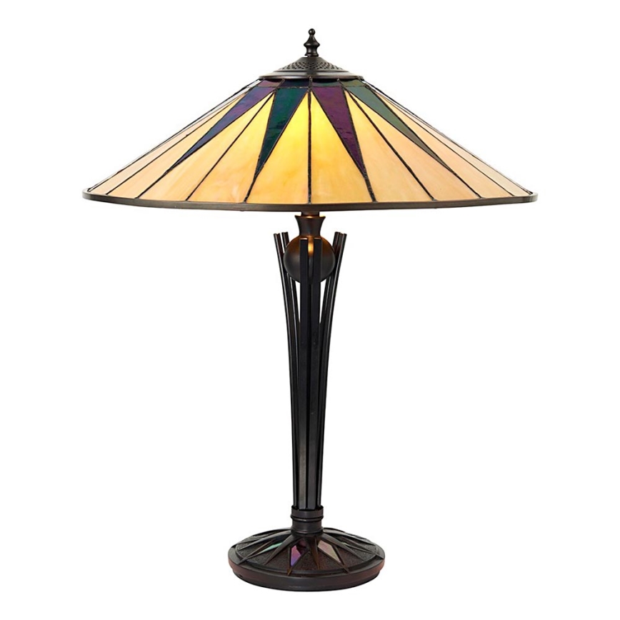Endon 64045 - Namizna svetilka DARK STAR 2xE27/60W/230V pr. 49 cm