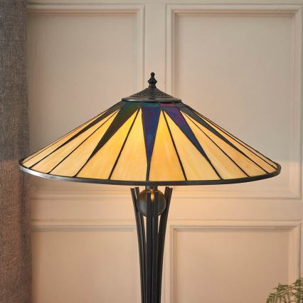 Endon 64045 - Namizna svetilka DARK STAR 2xE27/60W/230V pr. 49 cm
