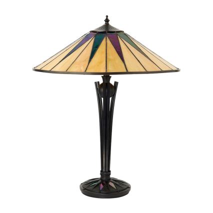 Endon 64045 - Namizna svetilka DARK STAR 2xE27/60W/230V pr. 49 cm