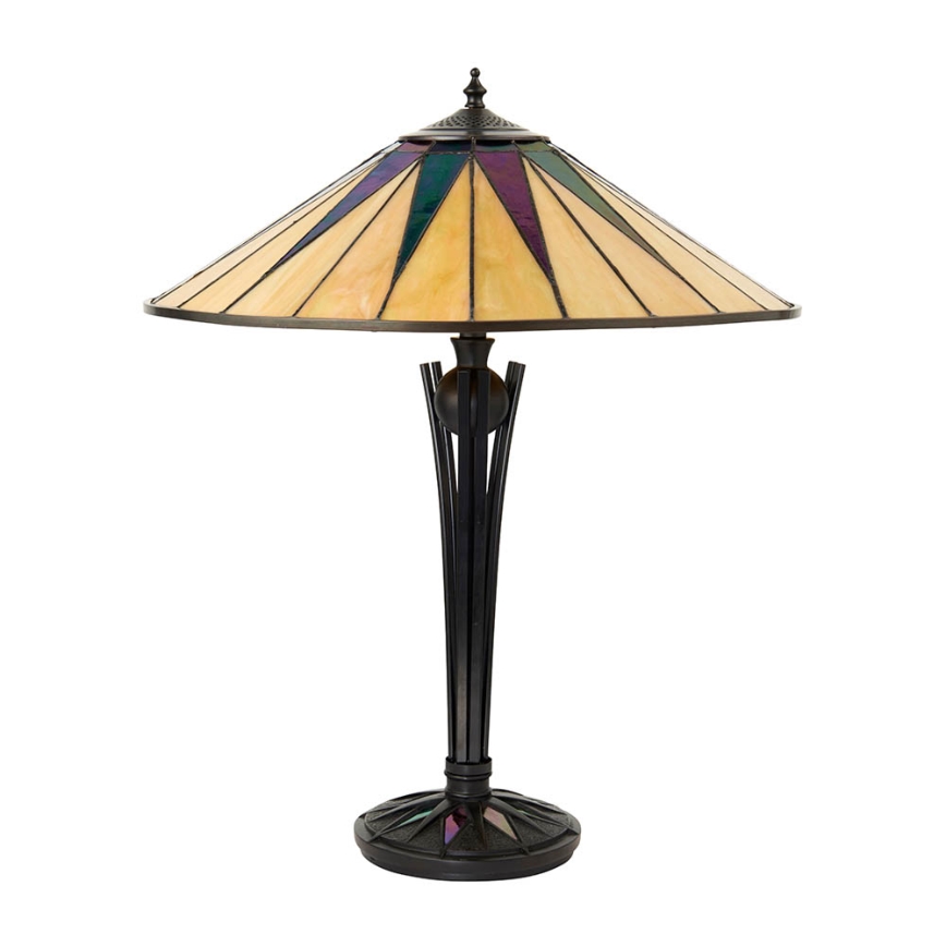 Endon 64045 - Namizna svetilka DARK STAR 2xE27/60W/230V pr. 49 cm