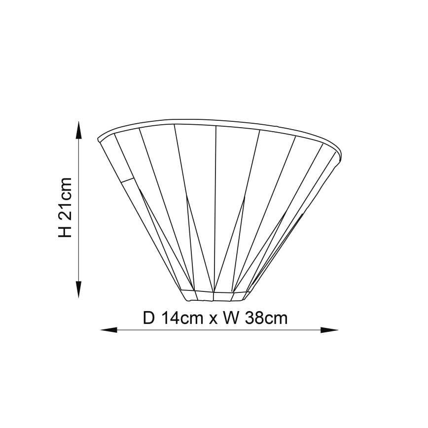 Endon 64046 - Stenska svetilka DARK STAR 1xE14/40W/230V