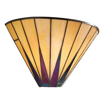 Endon 64046 - Stenska svetilka Tiffany DARK STAR 1xE14/40W/230V