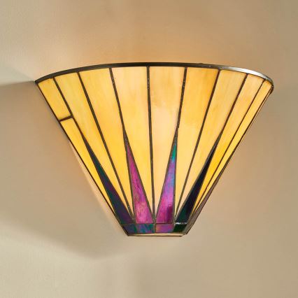 Endon 64046 - Stenska svetilka Tiffany DARK STAR 1xE14/40W/230V