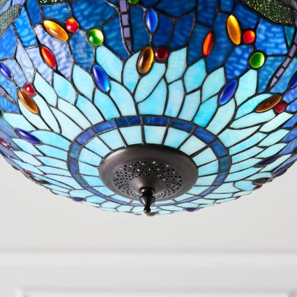 Endon 64075 - Lestenec na verigi DRAGONFLY 3xE27/60W/230V, premer 41 cm