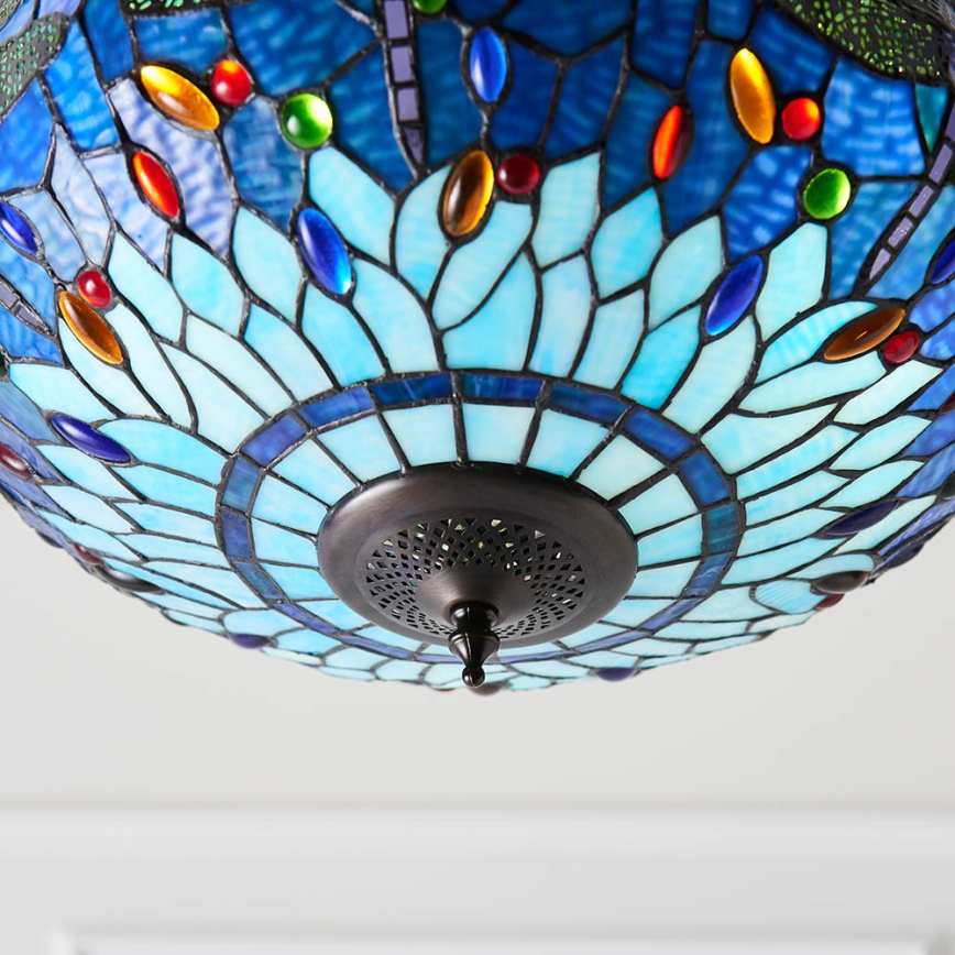 Endon 64075 - Lestenec na verigi DRAGONFLY 3xE27/60W/230V, premer 41 cm
