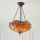 Endon 64076 - Lestenec na verigi Tiffany DRAGONFLY 3xE27/60W/230V premer 41 cm