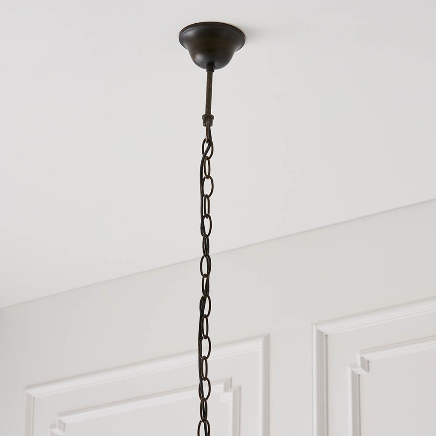 Endon 64081 - Lestenec na verigi Tiffany DRAGONFLY 3xE27/60W/230V premer 41 cm