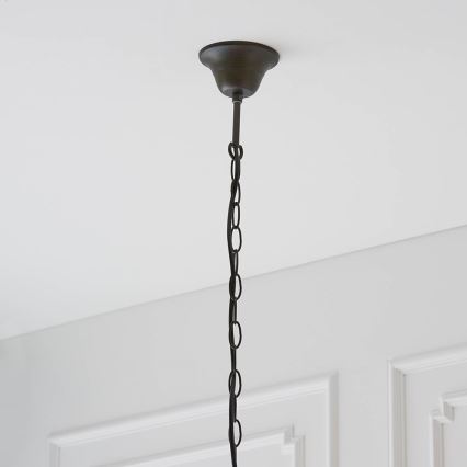 Endon 64082 - Lestenec na verigi Tiffany DRAGONFLY 3xE27/60W/230V premer 50 cm