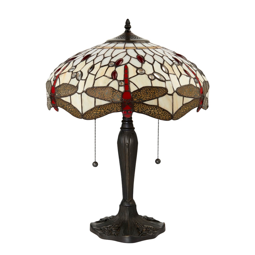 Endon 64085 - Namizna svetilka KAČJI PASTIR 2xE27/60W/230V pr. 41 cm