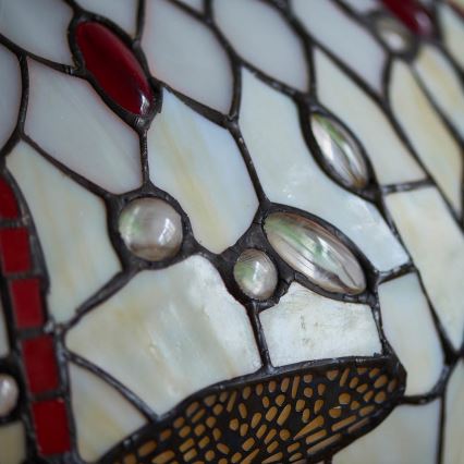 Endon 64085 - Namizna svetilka Tiffany DRAGONFLY 2xE27/60W/230V premer 41 cm