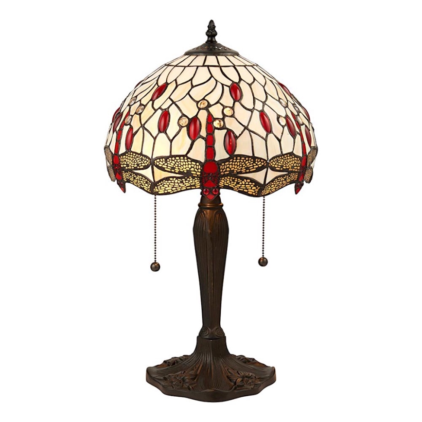 Endon 64086 - Namizna svetilka KAČJI PASTIR 2xE27/60W/230V pr. 30 cm