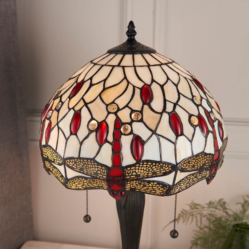 Endon 64086 - Namizna svetilka KAČJI PASTIR 2xE27/60W/230V pr. 30 cm