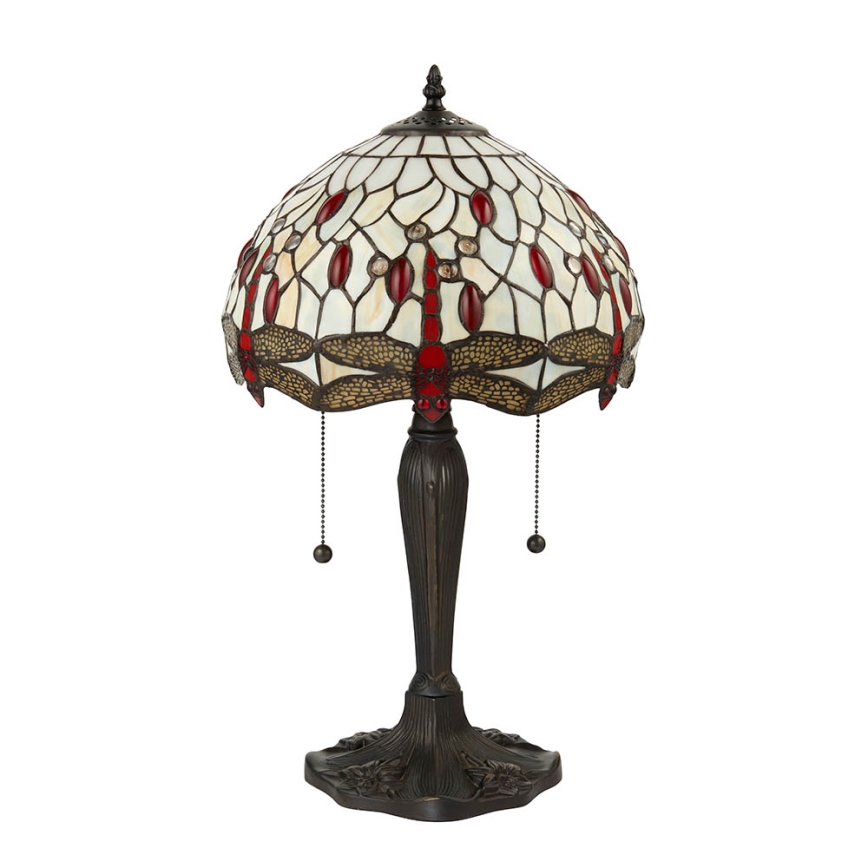 Endon 64086 - Namizna svetilka KAČJI PASTIR 2xE27/60W/230V pr. 30 cm