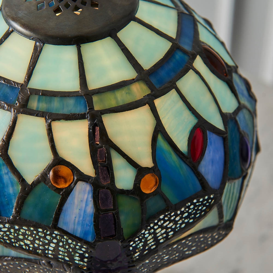 Endon 64088 - Namizna svetilka Tiffany DRAGONFLY 1xE14/40W/230V premer 20 cm