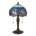 Endon 64090 - Namizna svetilka Tiffany DRAGONFLY 2xE27/60W/230V, premer 30 cm