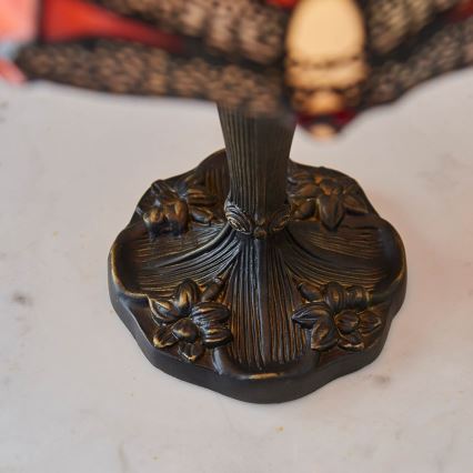 Endon 64091 - Namizna svetilka Tiffany DRAGONFLY 1xE14/40W/230V, premer 20 cm