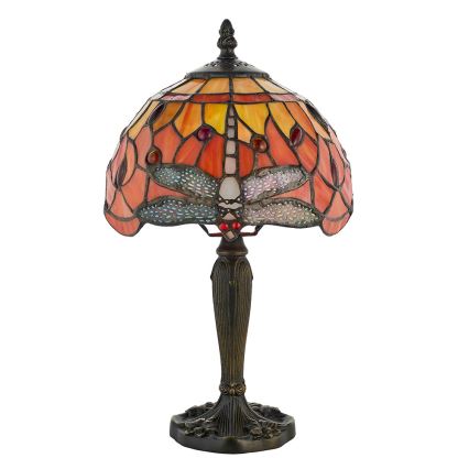 Endon 64091 - Namizna svetilka Tiffany DRAGONFLY 1xE14/7W/230V, Ø 20 cm