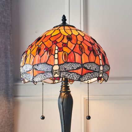 Endon 64092 - Namizna svetilka DRAGONFLY 2xE27/60W/230V premer 30 cm
