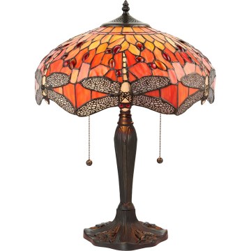 Endon 64093 - Namizna svetilka DRAGONFLY 2xE27/60W/230V premer 41 cm