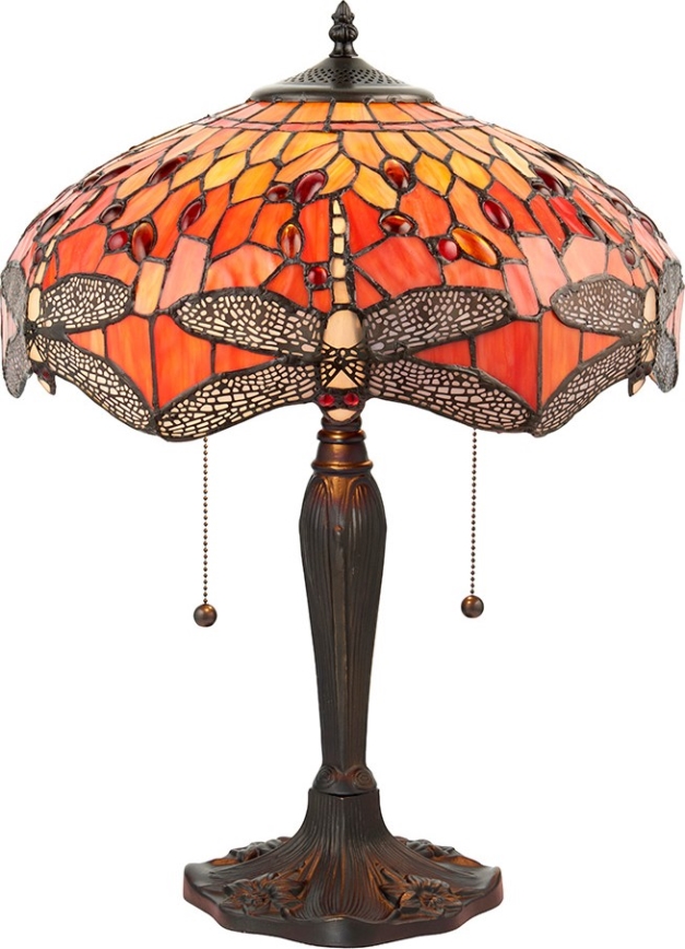 Endon 64093 - Namizna svetilka DRAGONFLY 2xE27/60W/230V premer 41 cm