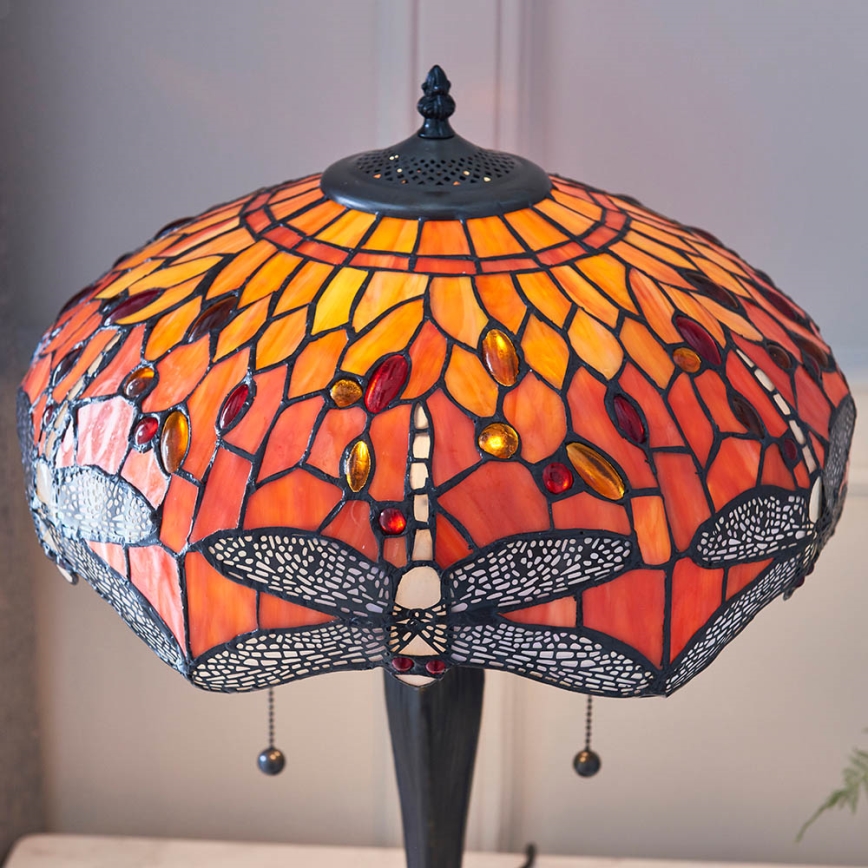 Endon 64093 - Namizna svetilka DRAGONFLY 2xE27/60W/230V premer 41 cm