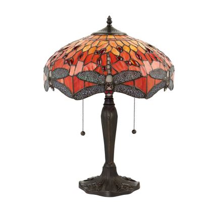 Endon 64093 - Namizna svetilka DRAGONFLY 2xE27/60W/230V premer 41 cm